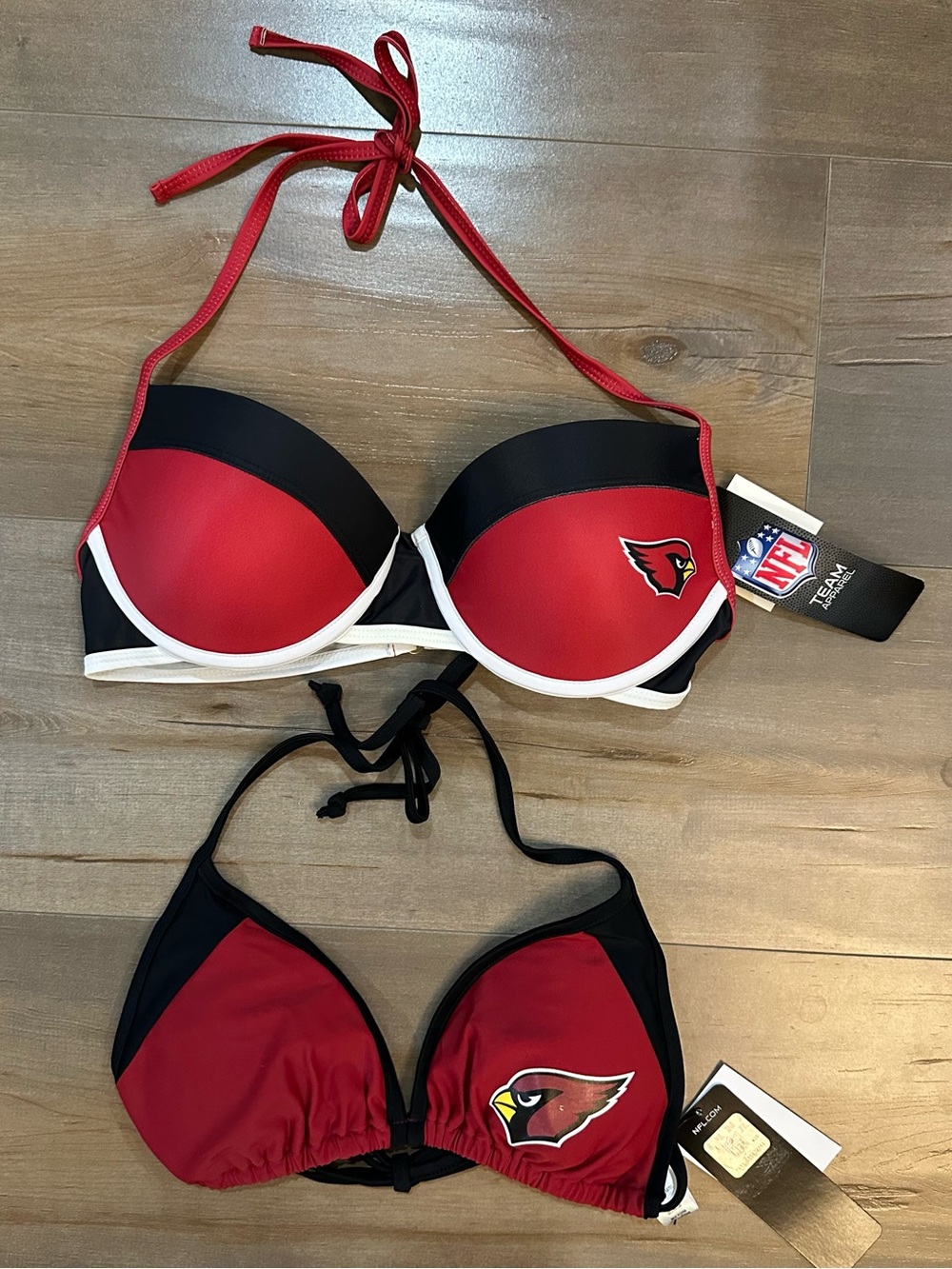 NFL Arizona Cardinals Red and Black Women's Bikini Set